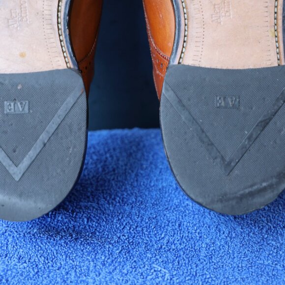 Allen Edmonds 10.5-D Lexington Burnished Walnut Derby Mens Dress Shoes - Picture 13 of 15